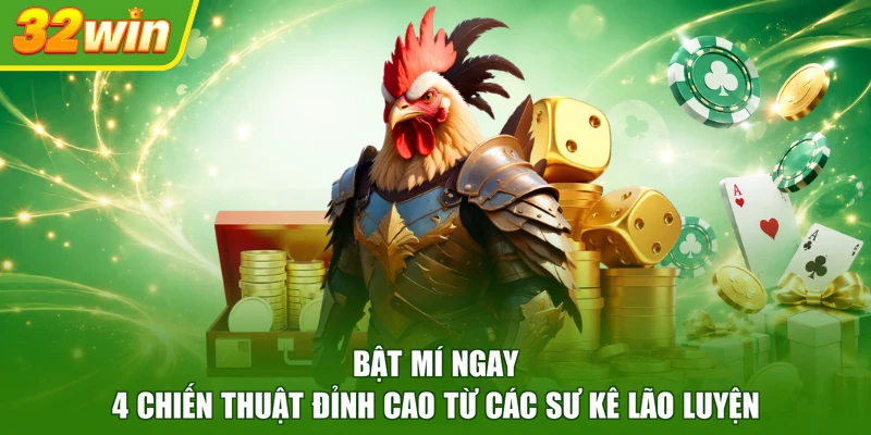 Bật mí ngay 4 chiến thuật đỉnh cao từ các sư kê lão luyện