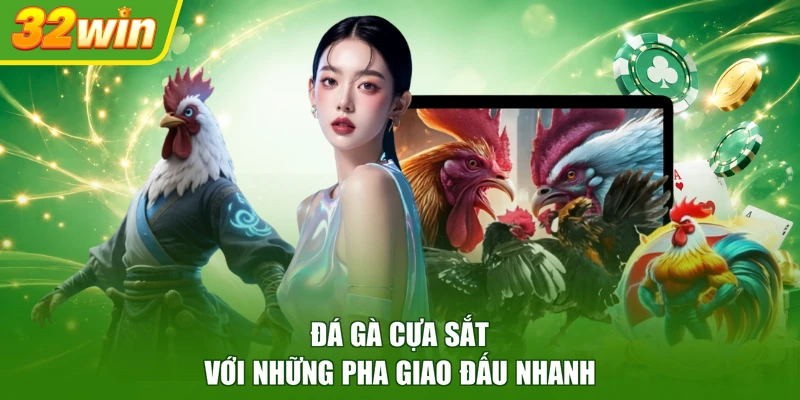 Đá gà cựa sắt với những pha giao đấu nhanh