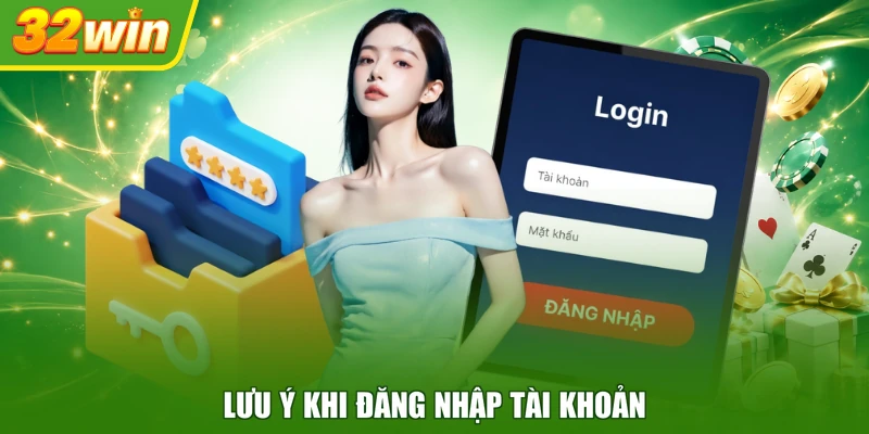 Lưu ý khi đăng nhập tài khoản