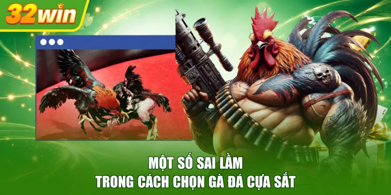 Một số sai lầm trong cách chọn gà đá cựa sắt