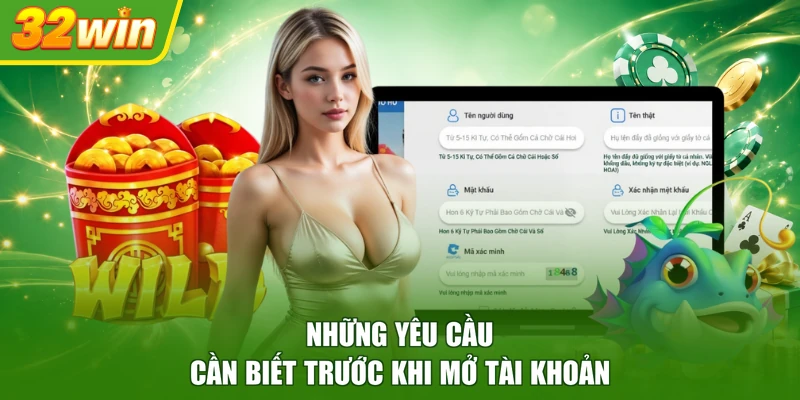 Những yêu cầu cần biết trước khi mở tài khoản