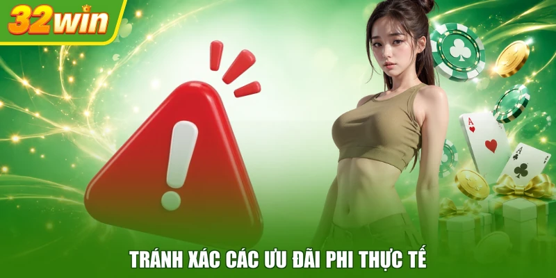 Tránh xác các ưu đãi phi thực tế